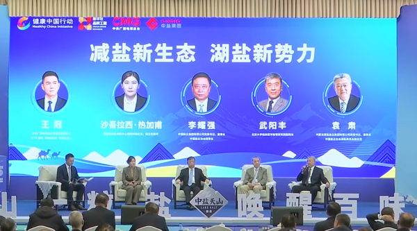 袁肅參加2025“健康中國 減鹽行動”主題會議 暨中鹽天山湖鹽新產品發布會